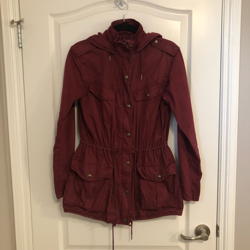 Talula Red Utility Jacket - Picture 2 of 4